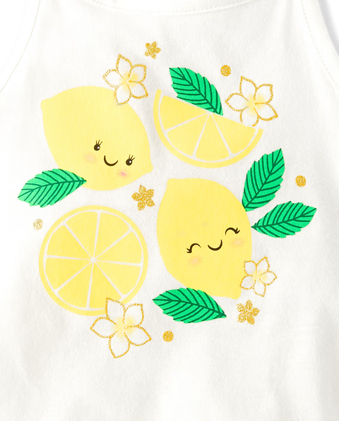 Blusas Sin Mangas Tipo Halter Diseño Gráfico Bebé Niña y Niña Pequeña (Paquete de 2)