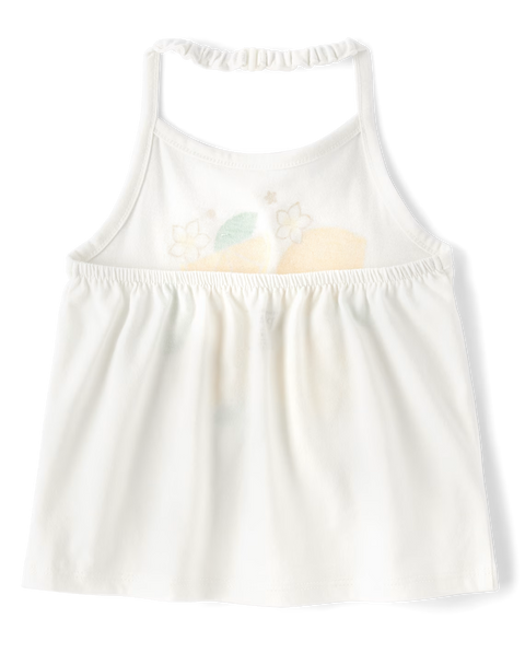 Blusas Sin Mangas Tipo Halter Diseño Gráfico Bebé Niña y Niña Pequeña (Paquete de 2)