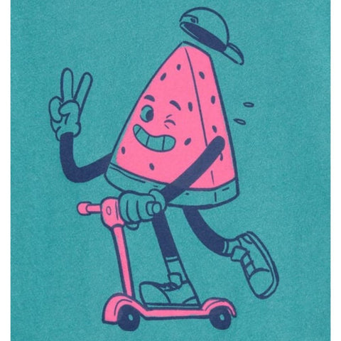 Camiseta Gráfica Manga Corta Niño Pequeño Diseño de Sandía - Verde