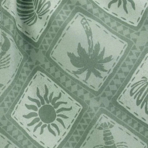 Bañador Estampado Geométrico Niño Pequeño - Verde