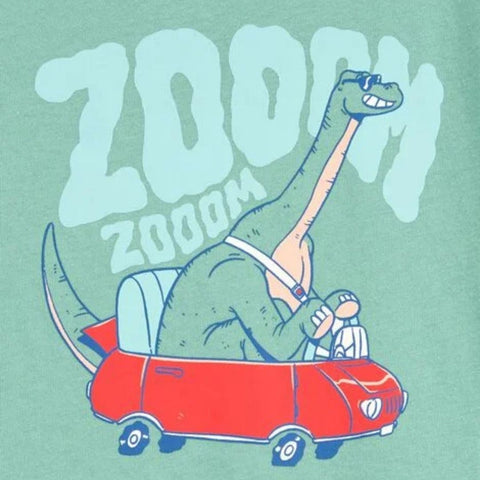 Camiseta Gráfica Manga Corta Dinosaurio Niño Pequeño - Verde