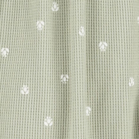 Mono Manga Larga Tejido Waffle Bebé Niña Crazón - Verde