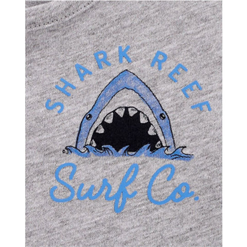 Camiseta Sin Mangas Diseño de Tiburón Bebé Niño - Gris