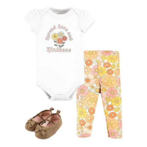 Set Body, Pants y Zapatos Bebé Niña