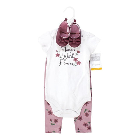 Set Body, Pants y Zapatos Bebé Niña