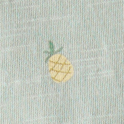 Camiseta Algodón Orgánico Estampado de Piñas Bebé Niña