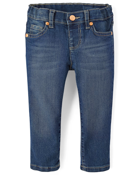 Jeans Ajustados Bebé Niña - Lavado Medio