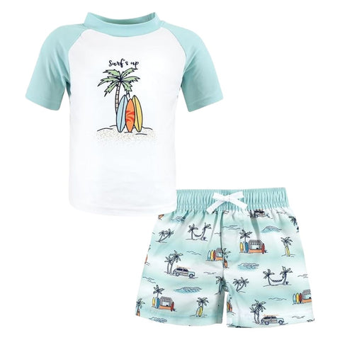 Conjunto de Vestido de Baño con Rashguard Mini Surfer (UPF 50+)