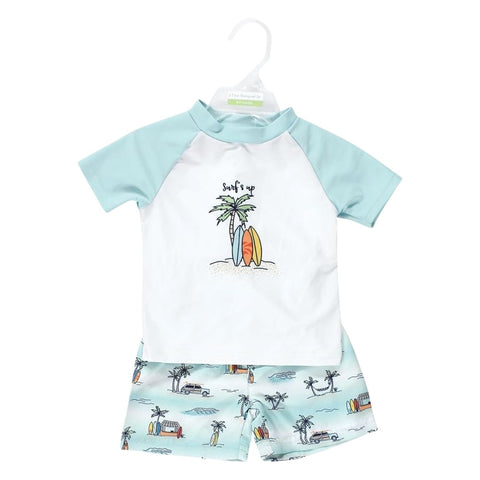 Conjunto de Vestido de Baño con Rashguard Mini Surfer (UPF 50+)