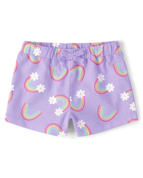 Shorts Arcoíris Bebé Niña - Morado