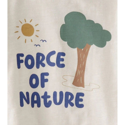 Camiseta Algodón Orgánico Bebé Niño “Force of Nature”