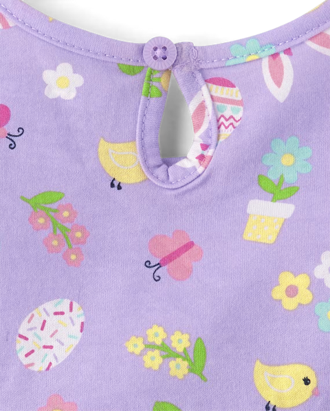 Vestido Body Pascua Bebé Niña - Morado