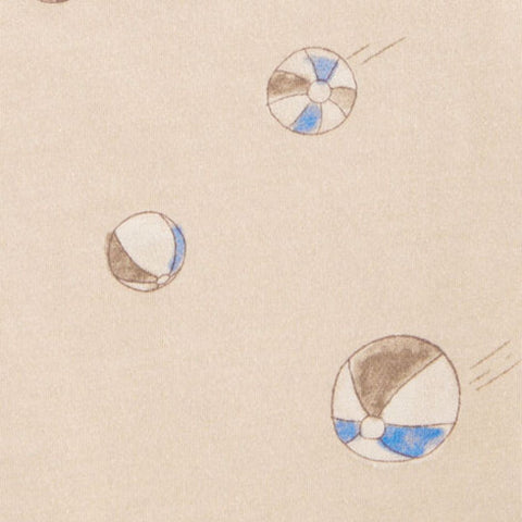 Camiseta Sin Mangas Diseño de Pelota de Playa Bebé Niño - Beige