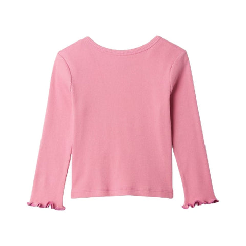 Camiseta Acanalada Bebé Niña - Rosa