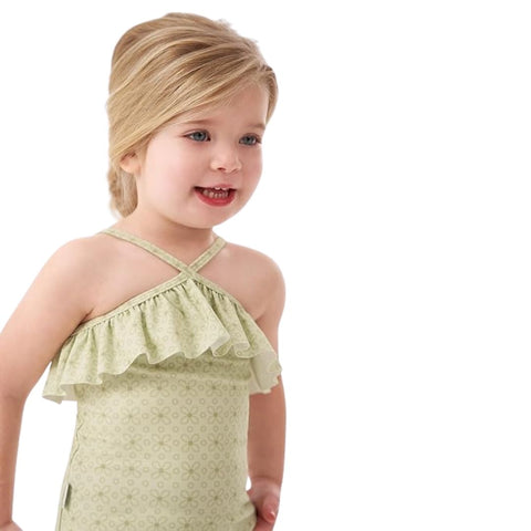 Vestido de Baño Enterizo Niña Pequeña Flores