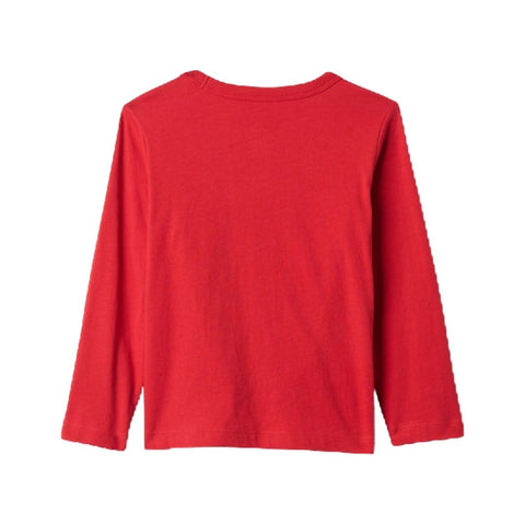 Camiseta Gráfica Manga Larga Bebé Niño Bomberos - Rojo