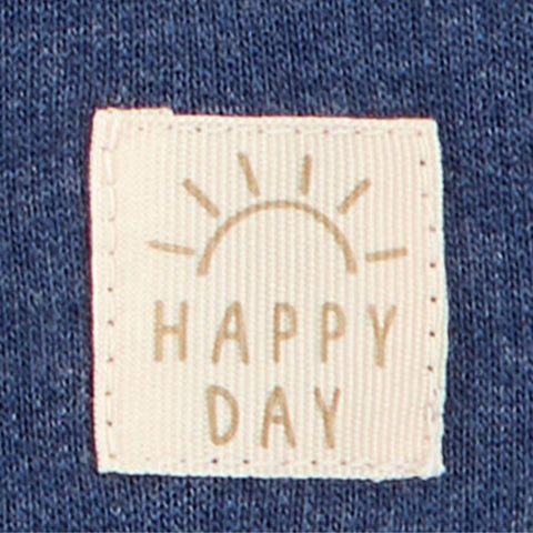 Camiseta Tipo Henley con Capucha y Shorts Bebé Niño- Azul Marino (Conjunto de 2 piezas)