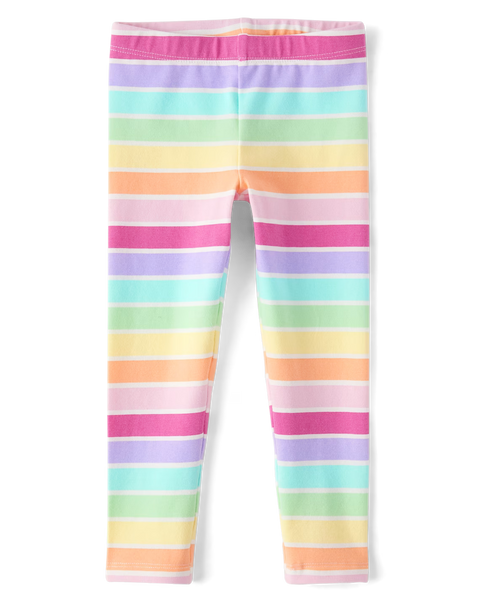 Legging Rayas Arcoíris Bebé Niña y Niña Pequeña