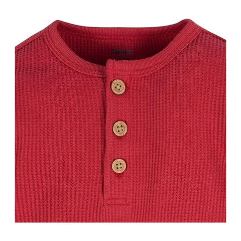 Mameluco Henley Manga Larga Bebé Niño