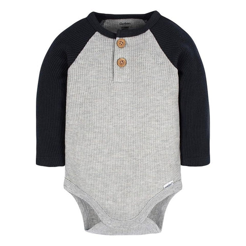 Mameluco Henley Manga Larga Bebé Niño