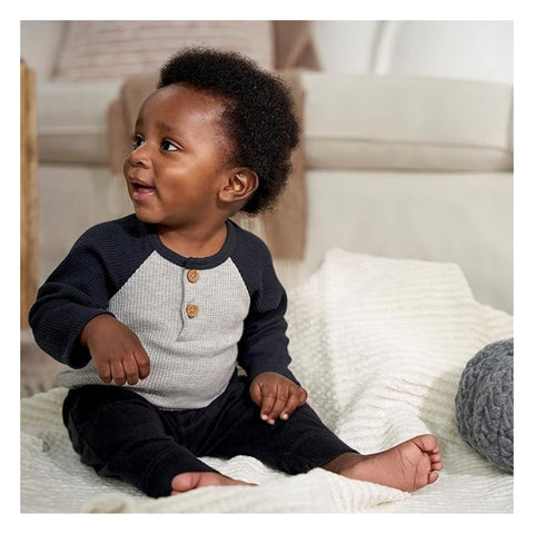 Mameluco Henley Manga Larga Bebé Niño