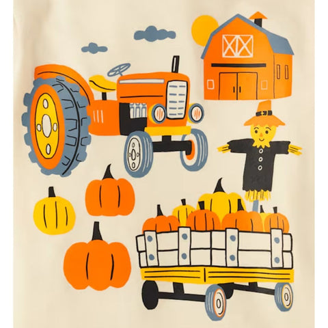 Camiseta Gráfica Diseño de Granja Bebé Niño